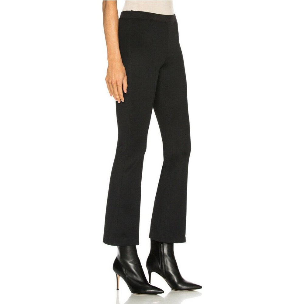 Helmut Lang Rib Leggings Pants Black Pull On Ankle Zip Blogger S NWT $370 - Picture 3 of 12